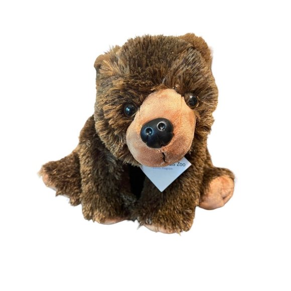 WILD REPUBLIC Brown Grizzly Bear St. Louis Zoo Parents Program - Picture 1 of 12